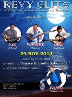 Revy Glita avec Luk, Mahery et Nini à l'Espace la famille Salazamay - Toamasina