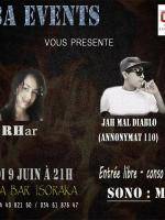 Rhar & Jah Mal Diablo en concert Cuba Bar Tana - Isoraka