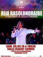 Rija rasolondraibe en concert Salle Albert Camus Cugnaux