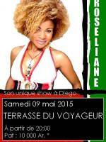 Roseliane en concert au Terrasse du Voyageur à Diégo