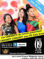 RyKala Vazo‍ en cabaret-concert au CFM - Cercle Franco-Malgache‍