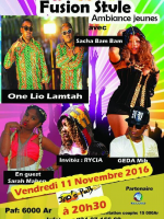 Sacha Bam Bam‍, One Lio‍, Lam'Tah‍, Geda Mib‍, Rycia‍ & Sarah Mahen - Fusion Style ambiance jeunes au  JAO'S PUB‍