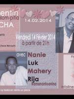 Saint Valentin Kalom-pitia au Pacha Melun avec Nanie, Luk, Mahery, Rija Ramanantoanina et Nanie