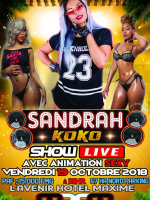 Sandrah Koko‍ show live - L'avenir Hotel Chez Maxime 67Ha‍