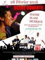 Scène ouverte danse slam musique à l'Alliance Française de Sainte-Marie
