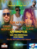 Smaven, Eddy Renaud, El'Ey Gasy en show case Salle Toul Diweon Tourch