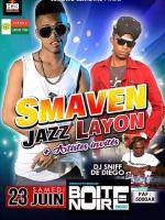 Smaven & Jazz Layon en show case Discothèque Boite Noire Antsiranana