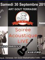 Soirée accoustique live avec Fanilo Poppin's & Mahandry Restaurant Hotel Art'Gout Mandrosoa Ivato