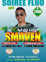 Soirée fluo avec Smaven‍ à La Sirene Ambatoloaka‍ et La Sirène Hell-Ville