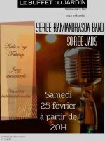 Soirée jadis avec Serge Ramiandrisoa Quartet‍ - Buffet du Jardin Antaninarenina‍