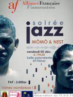 Soirée Jazz avec Mômô et Nest à la Salle Polyvalente de l'Alliance Française de Fianarantsoa