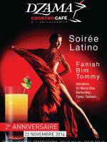 Soirée latino avec Faniah, Bim, Tommy au Dzama Cocktail Café 2ème anniversaire