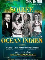 Soirée océan Indien animée par Dj Dina, Emilie Volnay et Kafrines La France à la salle des fête