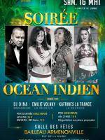 Soirée Océan Indien animée par Dj Dina, Emilie Volnay, Kafrines La France à la Salle des fêtes