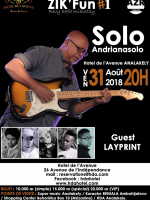 Solo Andrianasolo‍ en concert Hotel de l'Avenue (HDA) Analakely‍