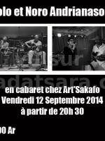 Solo et Noro Andrianasolo en cabaret concert chez Art'Sakafo