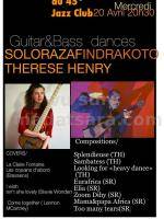 SoloRazafindrakoto & Thérèse Henry - Guitar & Bass au 45° Jazz Club Paris 10è