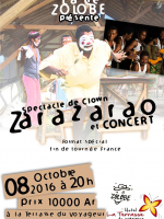 Spectacle de clown - Zarazarao et concert Terrasse du voyageur Antsiranana‍