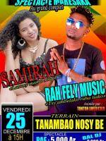 spectacle maresaka Rah Fely & Samirah Terrain Tanambao Nosy-Be