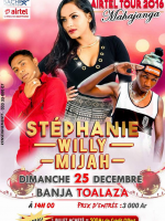 Stéphanie‍, Willy‍ & Mijah‍ - Banja Toalaza - Mahajanga Airtel tour 2016