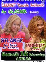 Sylange & Papouzy cabaret double ambiance Le Glacier Analakely