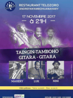 Taingin-tamboho gitara-gitara - Restaurant Telozoro‍ avec Mahery‍ , Luk‍ & Nini Kolibera‍