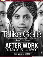 Talike Gelle en concert accompagnée par le groupe Mo'Art à l'hotel des termes Antsirabe