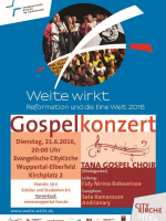 Tana Gospel Choir - GospelKonzert - Kirchplatz Wuppertal Elberfeld