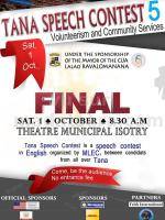 Tana Speech contest 5 - Tranompokonolona Isotry‍