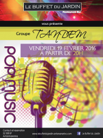 Tandel pop music au Buffet du jardin