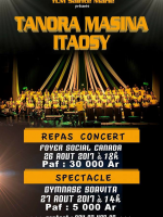 Tanora Masina Itaosy‍ repas concert Foyer Social Canada Toamasina‍ Gymnase Soavita Toamasina‍