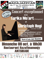 Tarika Mo'Art & Christophe Hegi - Restaurant Razafimamonjy Antsirabe - Madajazzcar 2016