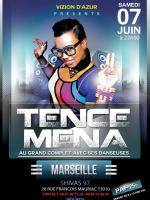 Tence Mena au grand complet avec ses danseuses en concert à Marseille