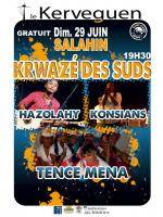 Tence Mena, Hazolahy et Konsians en concert au Le Kerveguen La Réunion