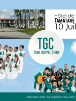 TGC Tana Gospel Choir concert gratuit à l'hotel de ville de Tamatave