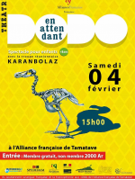 Théâtre en attendant Dodo spectacle pour enfants avec la troupe réunionnaise Karanbolaz - AF - Alliance Française Toamasina‍