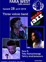 Three Voices Band‍ au Fara West Faravohitra‍ café concert