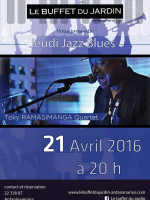 Toky Ralasimanga quartet - Jeudi Jazz Blues au Buffet du jardin