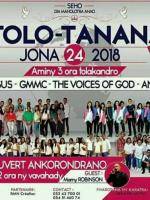 Tolo-tanana Stade couvert Ankorondrano The Singers Of Jesus, Gmmc, The Voices Of God (VOG), Ny Antso Fiderana