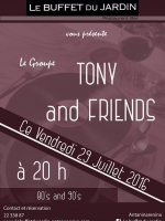 Tony and Friends au Buffet du jardin