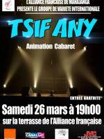 Tsifany animation cabaret à l'Alliance Française de Mahajanga