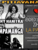 Tsiky‍ , Mimi & Hanitra accompagnés par Mpamanga‍ - La Palette Antsirabe‍ cabaret spécial St Valentin