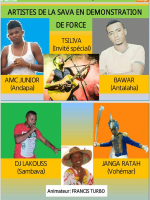 Tsiliva, Bawar, Amc junior, Dj lakouss, Janga Ratah & Francis Turbo - Artistes de la SAVA en démonstration - Festivanille Satrahagna - Stade Municipal Sambava