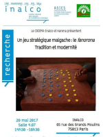 Un jeu stratégique malgache: le fanorona tradition et modernité - Inalco‍