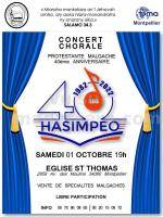 Concert - Chorale prostetante malgache - 40è anniversaire - Chorale Hasimpeo - Eglise St Thomas Montpellier