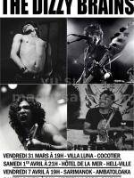 The Dizzy Brains Concert Villa Luna Cocotier, Hotel de la mer Hell-Ville, Sarimanok Ambatoloaka, Libertalia Djabala