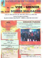 vide greniers et SOIRÉE MALGACHE - Groove Fusion‍ - Salle des fêtes Roche sur Yon‍