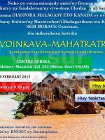 Voinkava-mahatratra au centre Afrika Montréal