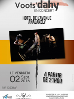 Voots'dahy en concert à l'Hotel de l'Avenue Analakely