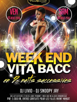 Week end vita bacc en 2 nuits successives au Pandora Club